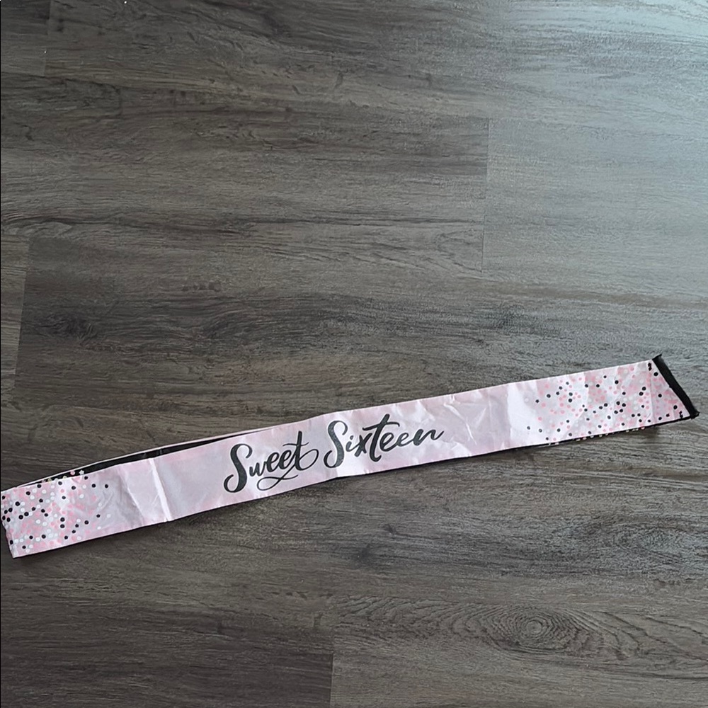 Sweet Sixteen Pink Sash